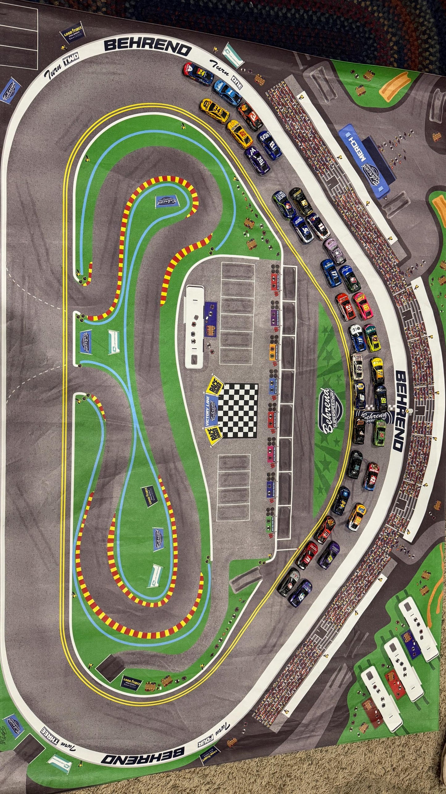 Behrend Superspeedway - 4 ft. x 6 ft. Kids Racetrack Playmat