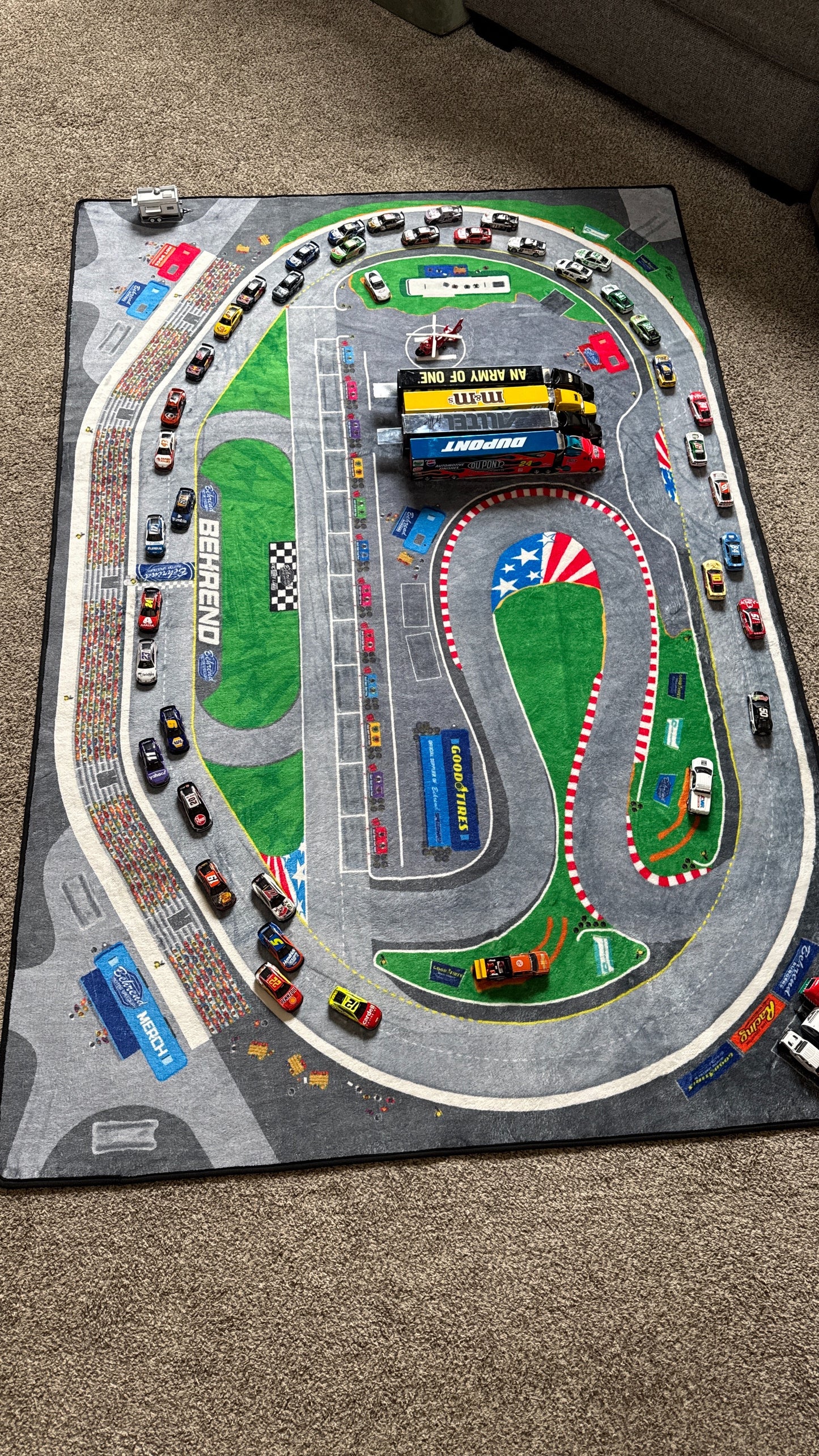 Behrend Motor Speedway Racetrack Rug - 4 ft. x 6 ft.