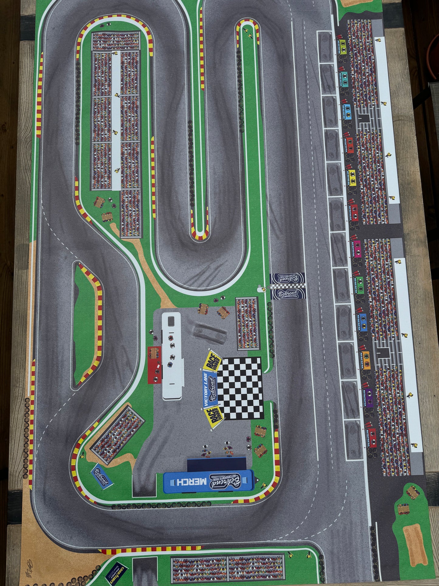 Behrend Motorsports Park - Kids Racetrack Playmat - 3 ft. x 5 ft.