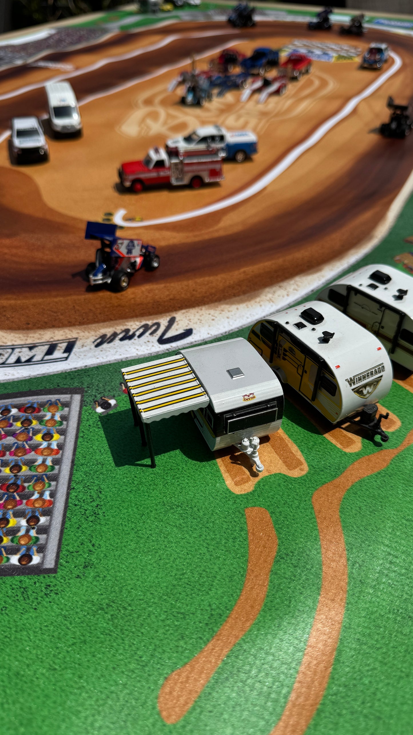 Dirt Track - Behrend Speedway - Kids Racetrack Playmat - 3 ft. x 5 ft.