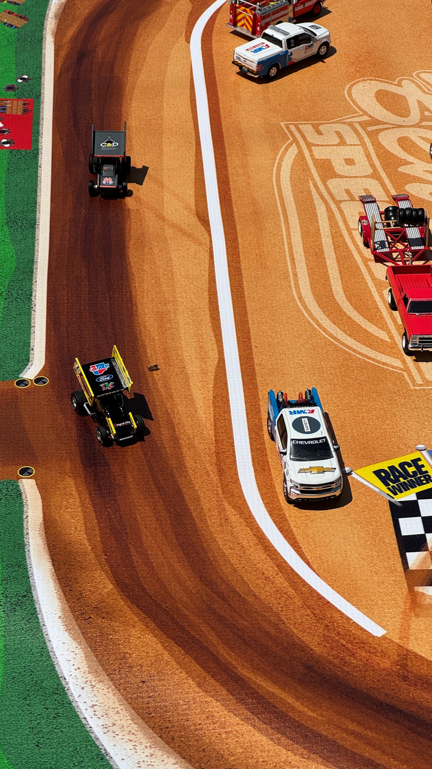 Dirt Track - Behrend Speedway - Kids Racetrack Playmat - 3 ft. x 5 ft.