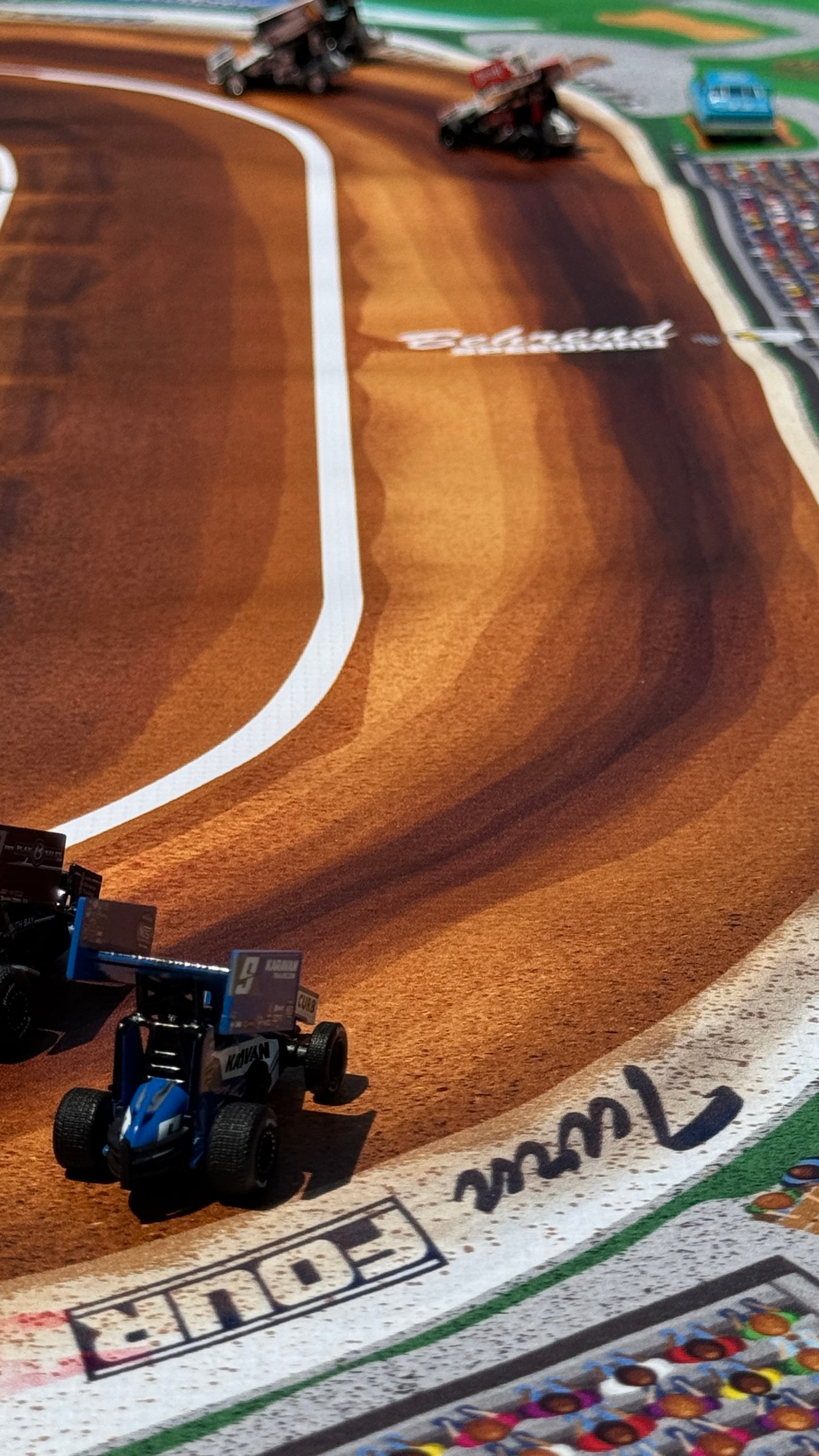 Dirt Track - Behrend Speedway - Kids Racetrack Playmat - 3 ft. x 5 ft.