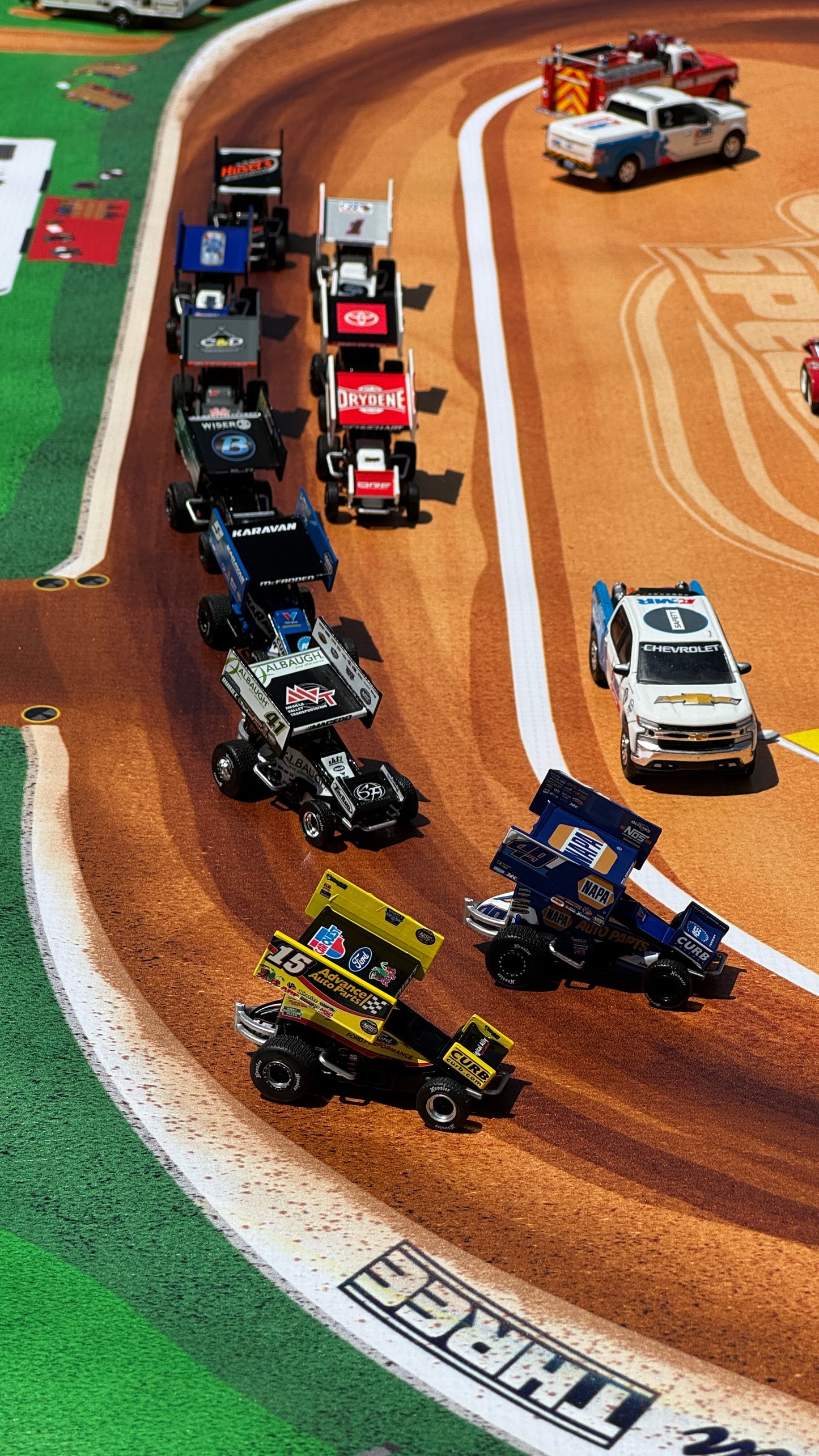 Dirt Track - Behrend Speedway - Kids Racetrack Playmat - 3 ft. x 5 ft.