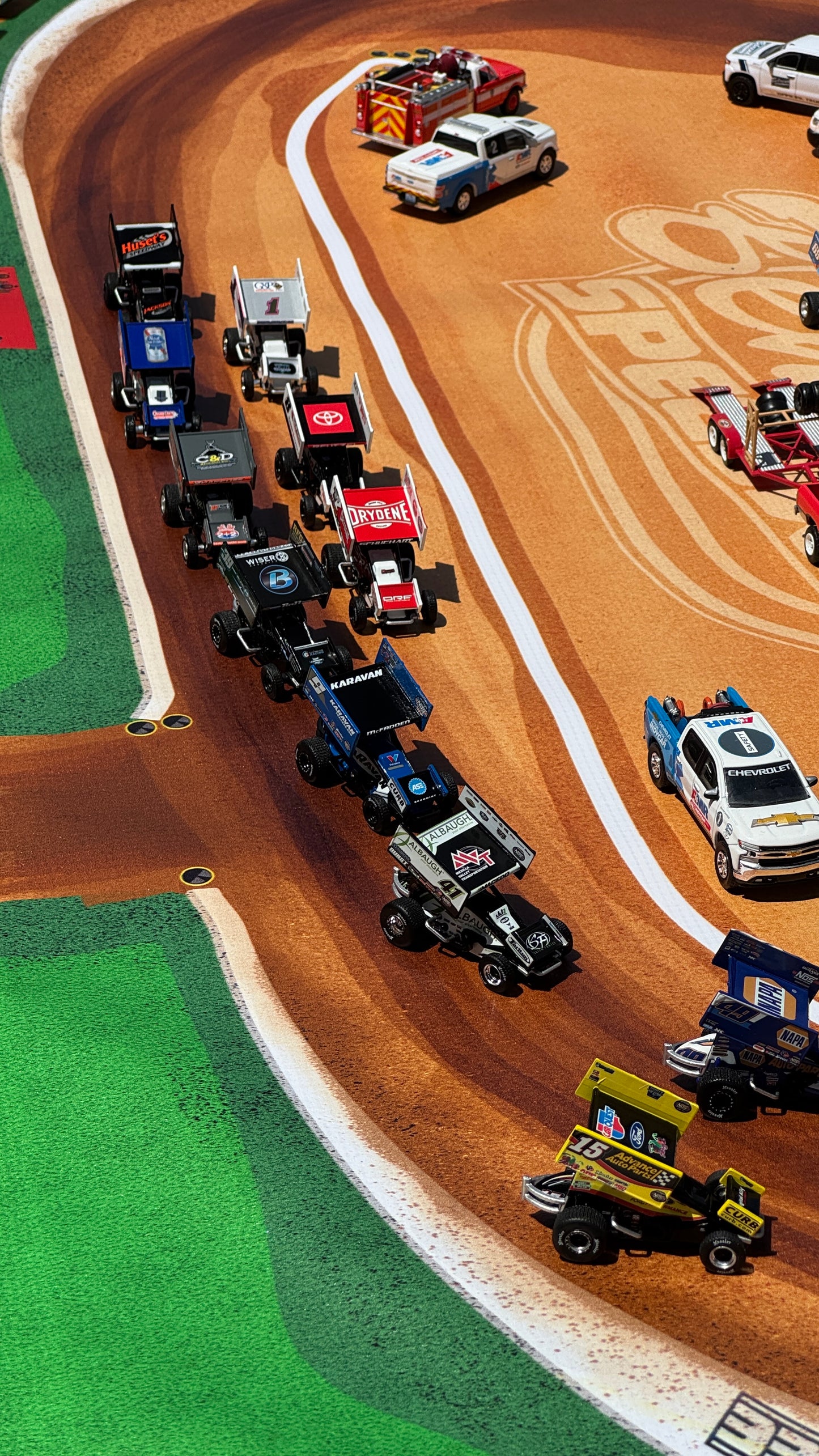 Dirt Track - Behrend Speedway - Kids Racetrack Playmat - 3 ft. x 5 ft.