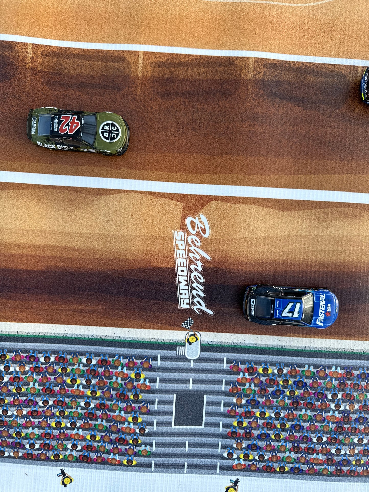 Dirt Track - Behrend Speedway - Kids Racetrack Playmat - 3 ft. x 5 ft.
