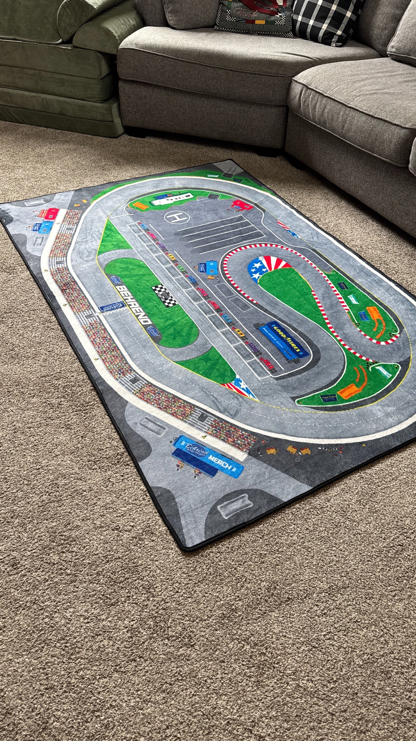 Behrend Motor Speedway Racetrack Rug - 4 ft. x 6 ft.