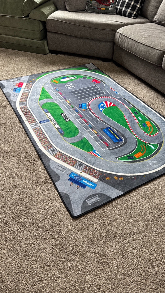 Behrend Motor Speedway Racetrack Rug - 4 ft. x 6 ft.