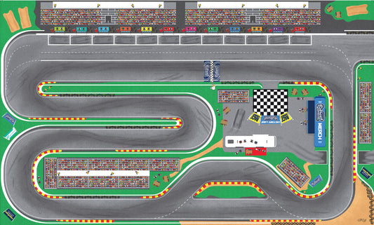 Behrend Motorsports Park - Kids Racetrack Playmat - 3 ft. x 5 ft.
