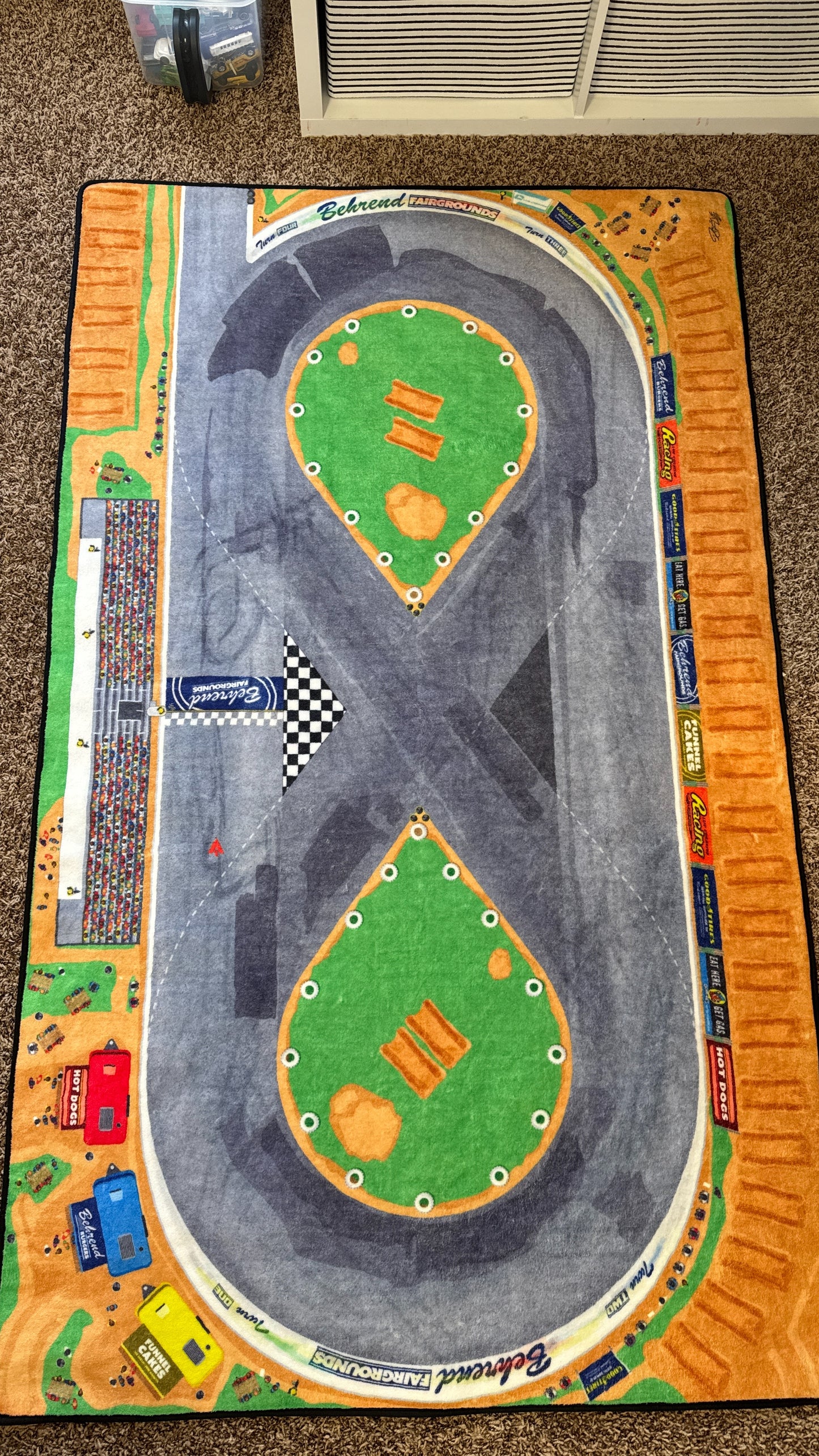 Fairgrounds track without cars