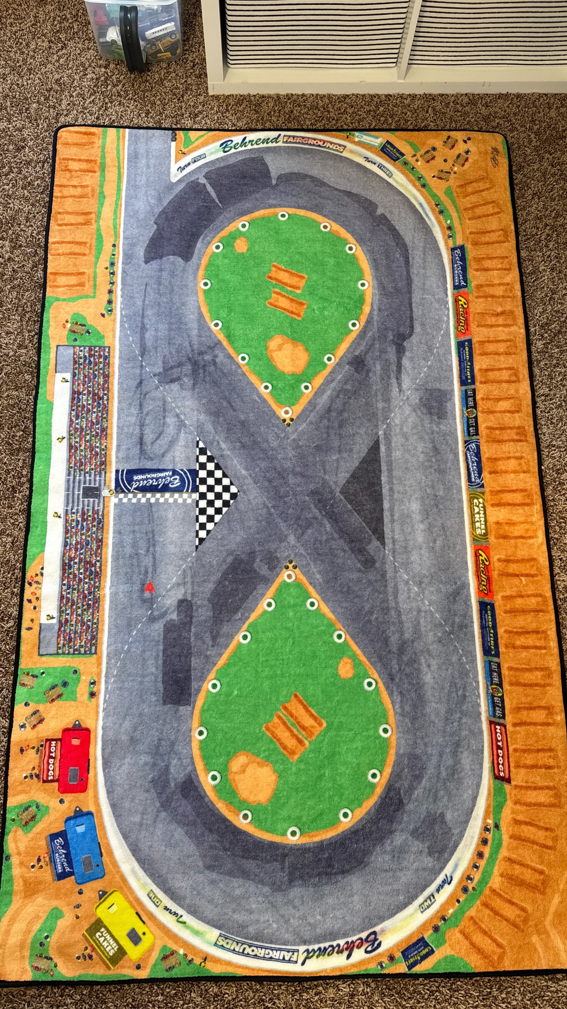 Fairgrounds track without cars