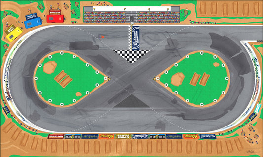Behrend Fairgrounds - 3 ft. x 5 ft. Racetrack Playmat